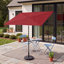 72 " W Rectangular Market Umbrella with Manual Lift-2005292199
