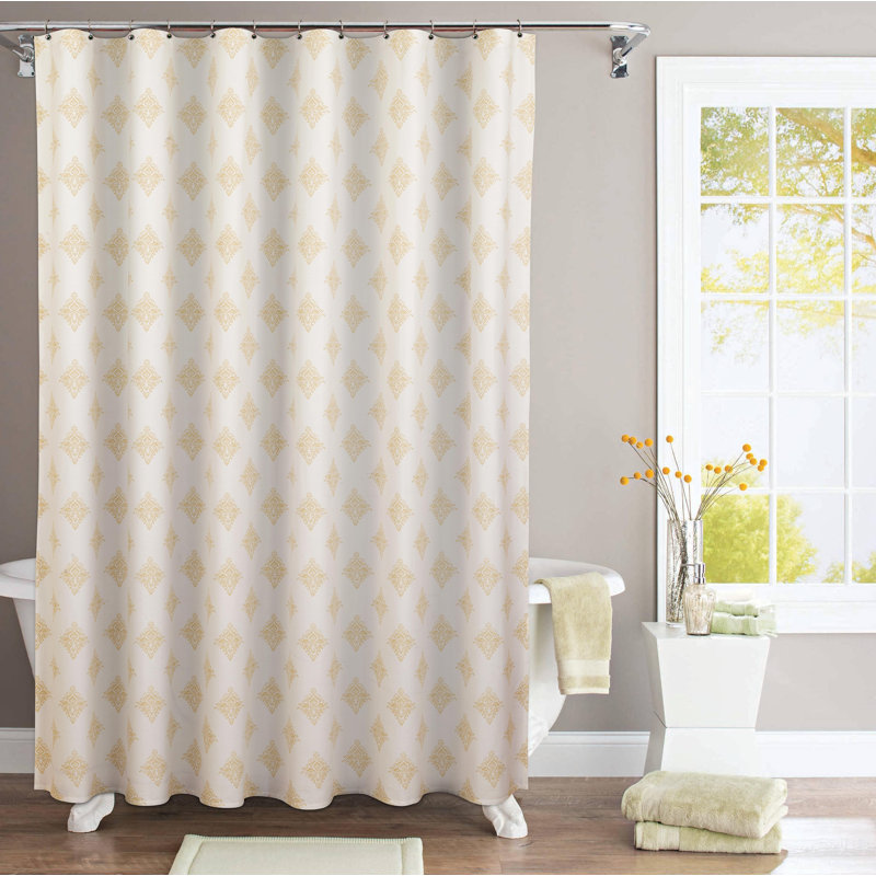 Dama Cotton Damask Shower Curtain
