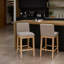 Counter Stool with Solid Wood Frame-965540011