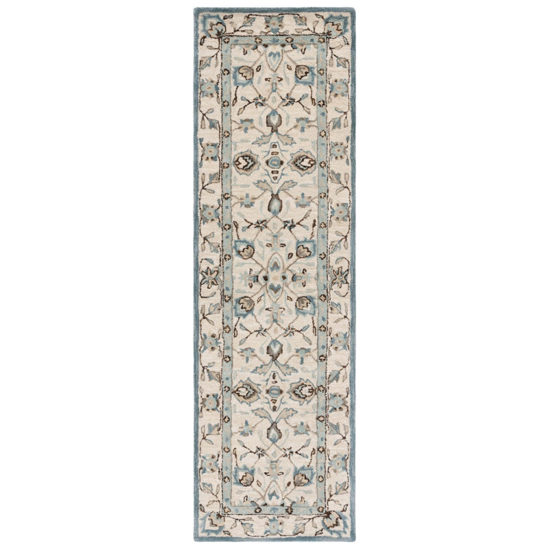 Morriss Hand Tufted Wool Oriental Rug, Runner 2'3" x 8'