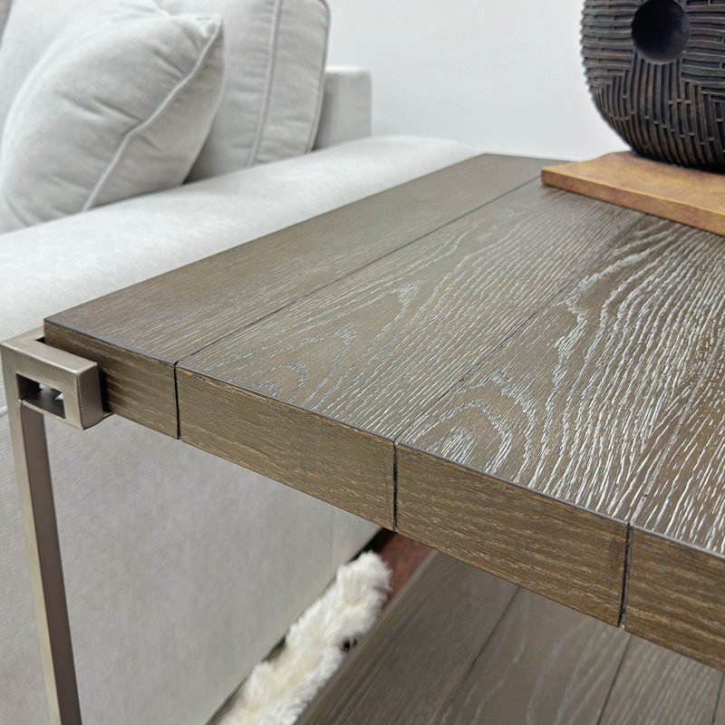 Rectangular Coffee Table With Manufactured Wood Table Topand Shelf