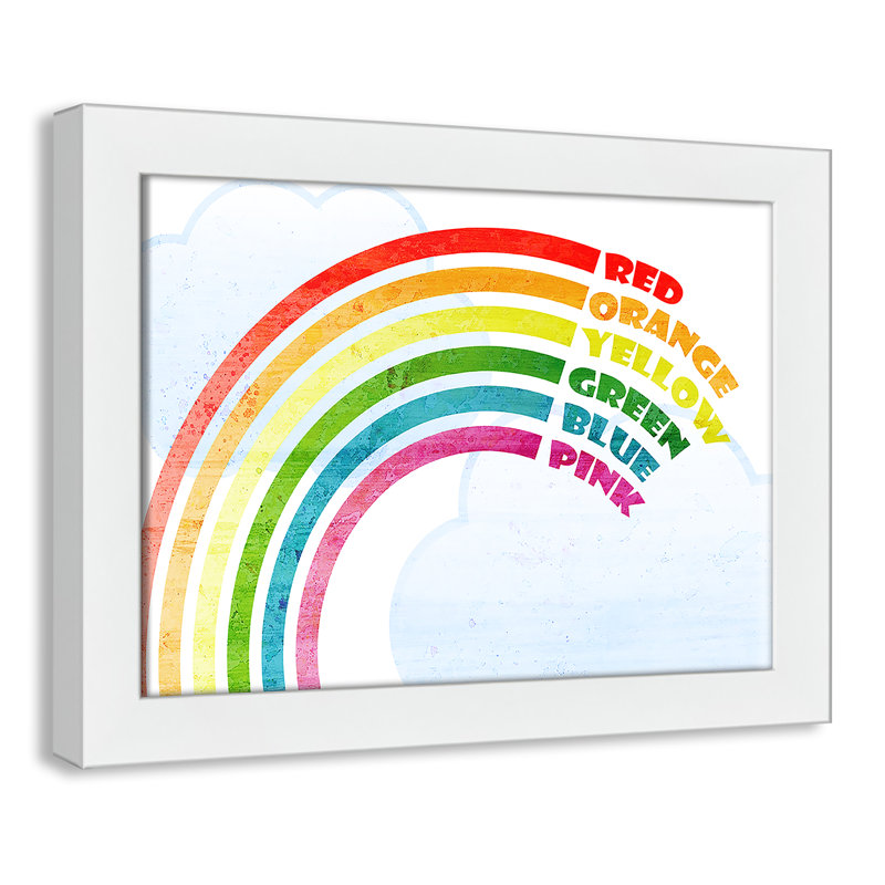 Art sur toile, couleurs, 10" H x 8" W x 1.18" D, Encadré de boîte blanc