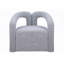 Chaise d'appoint - Fauteuil rembourré de style moderne / contemporain en tissu Boucle