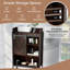 Rangement autoportant au-dessus de la toilette Jenanne-1204551105