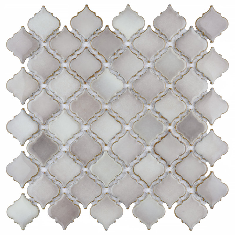 Hudson Tangier 2" x 2" Porcelain Grid Mosaic Wall & Floor Tile, Dove