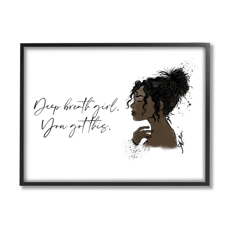 «You Got This Girl», art de la giclée par Alison Petrie, H 24 po x l 30 po x P 1,5 po, Giclée encadrée noir minuit