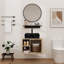 Ensemble de meuble-lavabo simple 24 po avec surface solide et miroir