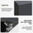 56 inch Outdoor Rectangle Fire Pit Table Propane Iron Firepit for Outside Patio with Tank Cover