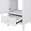 Meuble-lavabo de 20 po avec lavabo, armoire de salle de bain avec porte en verre