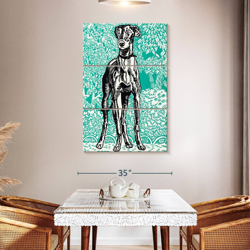 Brampt Greyhound I, 50" H x 32" W