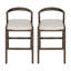 Chaises de salle à manger d'intérieur en bois d'hévéa, ensemble de 2-1994630992
