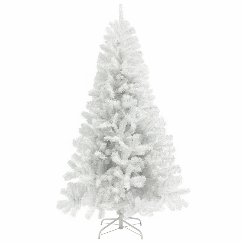 Arbre de Noël artificiel avec 1346 pointes de branches, base en acier pour la maison et le bureau, H 7,4 po