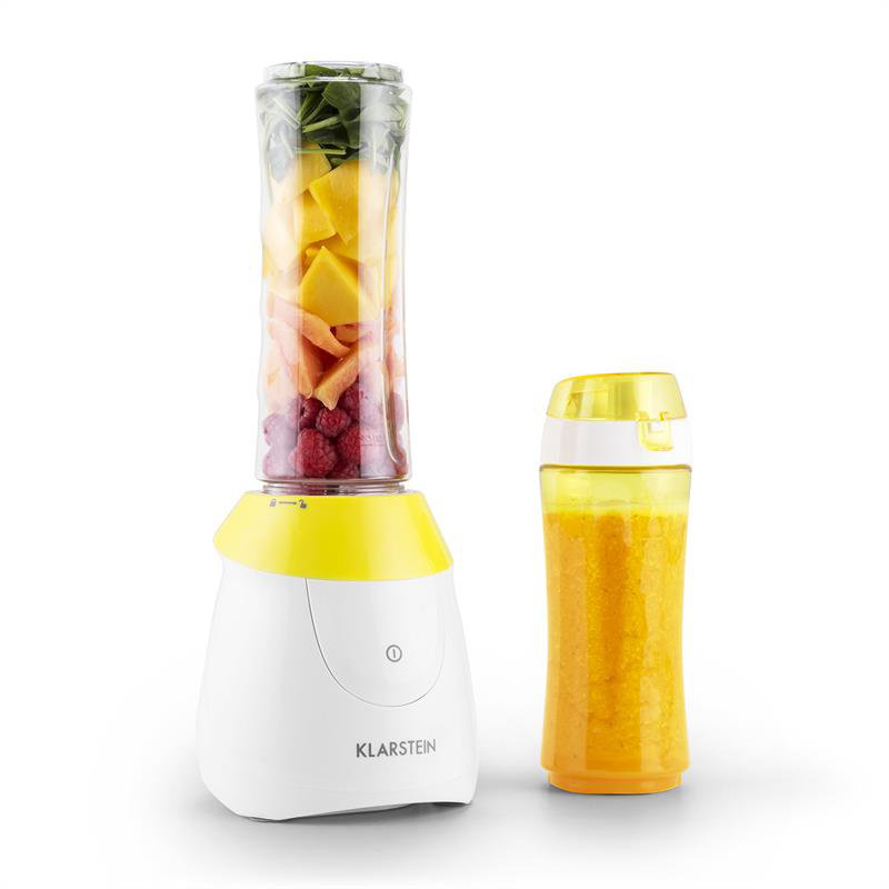 Klarstein Paradise City 3 Speed Countertop Blender, Yellow and white