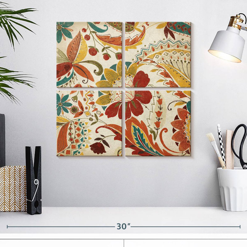 Épice à motif cachemire Kerner Boho II, H 18 po x l 18 po
