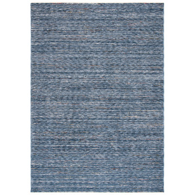 Tapis bleu marine / beige en polyester tissé à la machine Lauren Ralph Lauren Mars