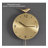 34.65" Golden Metal Wall Clocks