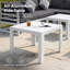 Ensemble de conversation modulaire d'extérieur en aluminium avec coussins et table basse 8 pièces Gilemette-92316004-94439915