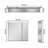 30X26 Inch Medicine Cabinet With Mirror Surface Mount Or Recess Aluminum Large Storage Space Bathroom