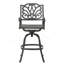 Tabouret de bar pivotant en aluminium