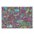 Ambesonne Groovy Cutting Board Large Size Funky 60s Fun Retro Multicolor