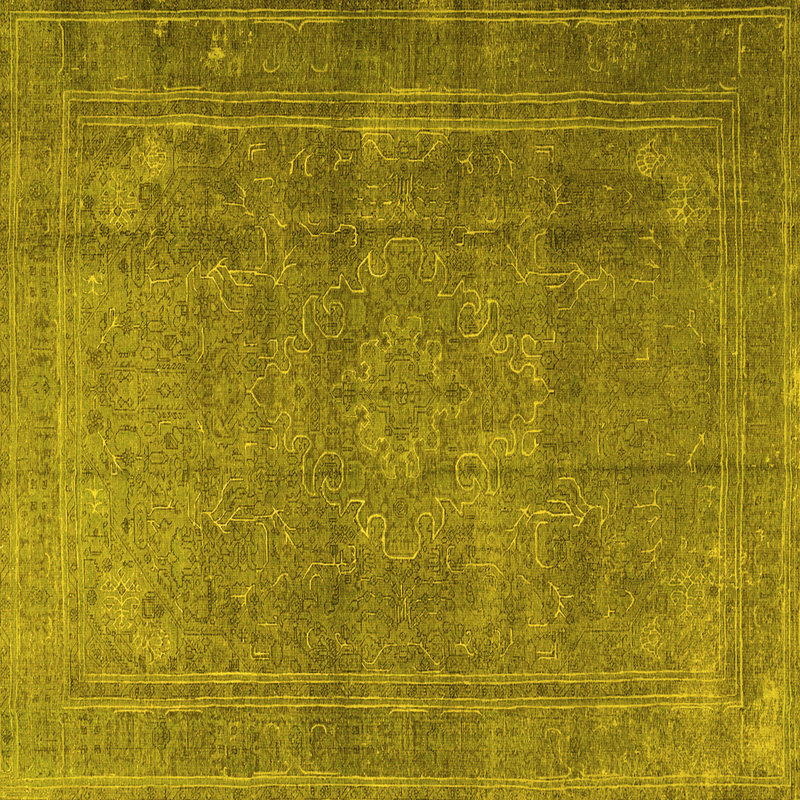 Washable Oriental Indoor Rug, Square 8'