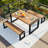 3-Pieces Outdoor Dining Table With 2 Benches,Patio Dining Set-442547946