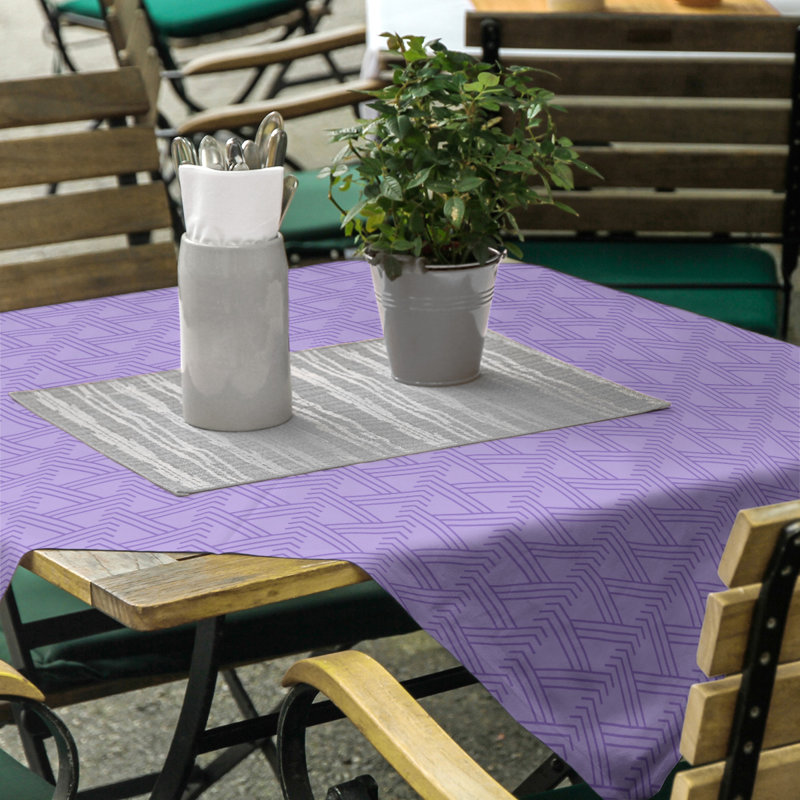 Classic Zig Zag Tablecloth, Purple