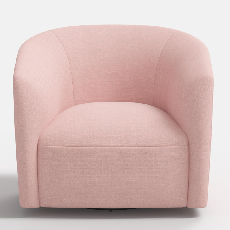 Chaise pivotante Lana, Mélange de polyester rose