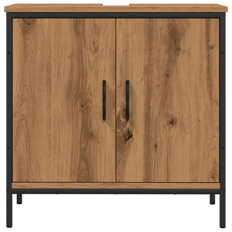 Akia 60cm Single Bathroom Vanity Base Only, Artisan Oak