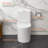 1.1/1.6 GPF Floor Mounted One-Piece Toilet Dual Flush Elongated Toilet(Seat Included)