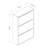 Modern Shoe Cabinet, White, 27.6 x 42.9 x 9.8 inches | 100% Melamine Coated Particle Board, Thickness: 0.7 inches | Stylish Storage Solution for Entryway or Hallway, Elegant and Durable Design