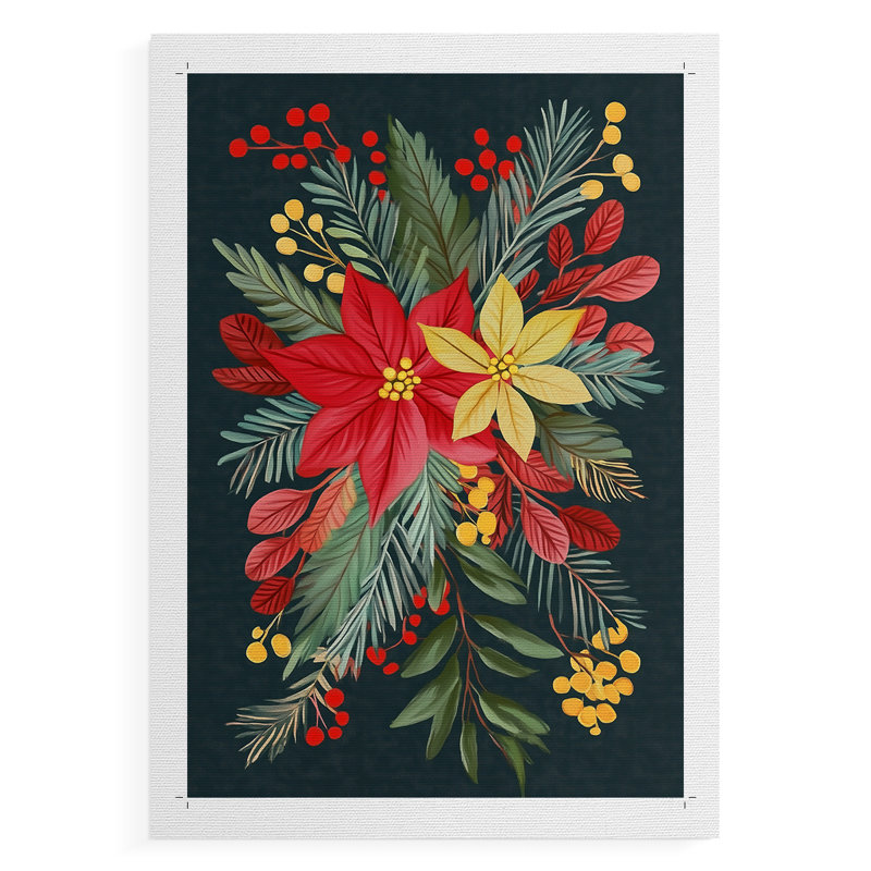Art des Fêtes de Noël CV III - Reproduction de toile seulement - NON-CADRE, H 18 po x l 12 po