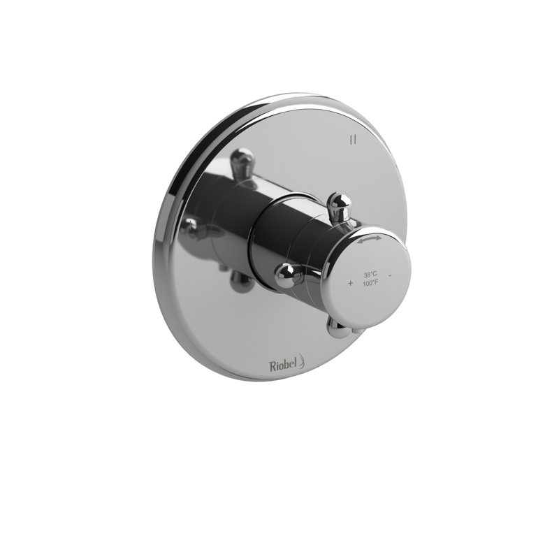Garniture thermo-équilibrée 1/2 po Classic ™ avec jusqu'à 3 fonctions Classic ™, Chrome rétro
