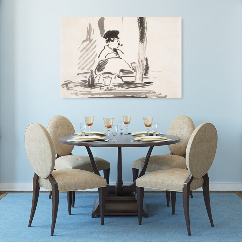 Le Bouchon, 1878, estampe d'art mural abstrait contemporain, H 32 po x l 48 po