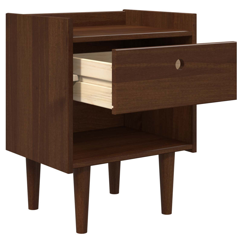 45 cm W Solid Wood Bedside Table