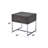 Iban Gray Oak & Chrome Finish End Table