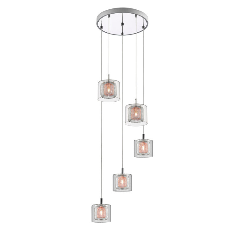 Beong 5 - Light Chrome Cluster Pendant