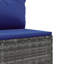 Ensemble de patio 7 pièces avec coussins en polyester gris Latitude Run®-288390565-288390585-288390584