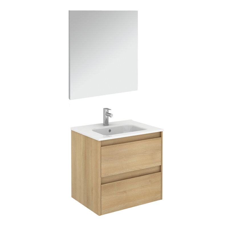 Ambra 39.6'' W Single Vanity, 23.8", Samara Ash