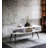 White & Black Finish Coffee Table