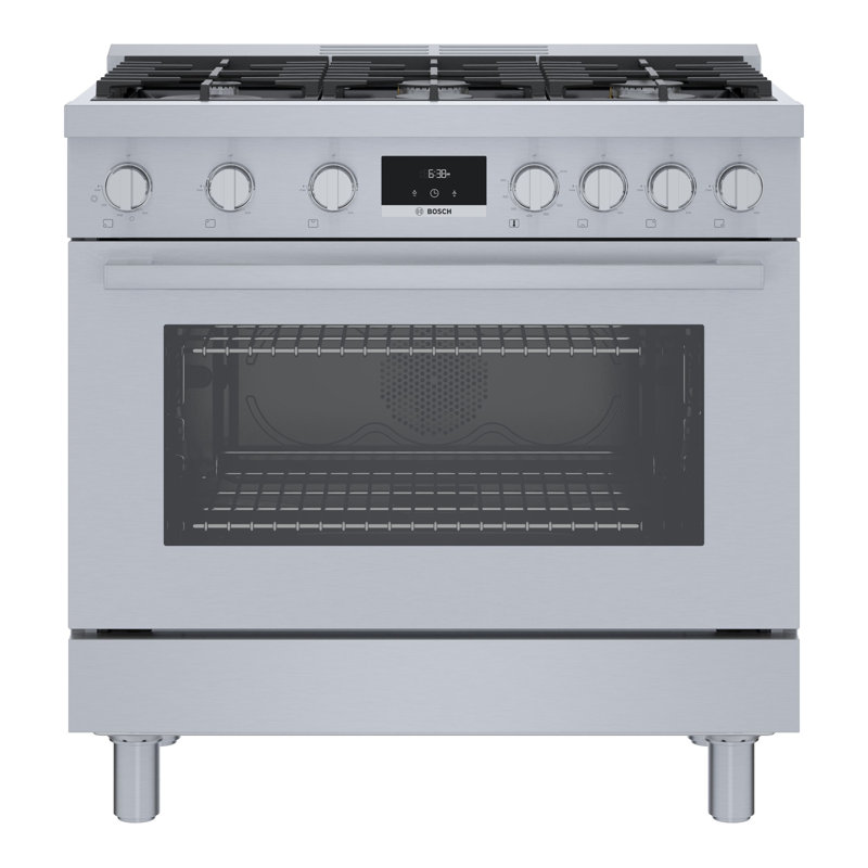 800 Series 36" Industrial Gas Range, Stainless Steel