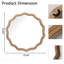 Miroir d'appoint mural 23,62 po