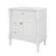 Meuble-lavabo de 30 po avec lavabo, tiroir basculant, portes et support de rangement, meuble-lavabo simple avec tiroirs et tablette réglable-121081696-121081697