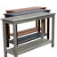 Console d'eucalyptus gris argenté - Cette table d'extérieur fonctionnelle et élégante améliore le divertissement avec la durabilité