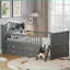 Base de lit plateforme simple en bois avec 4 tiroirs de rangement, garde-corps, tête de lit et amp; Escalier - Aucun sommier requis, gris-823399841