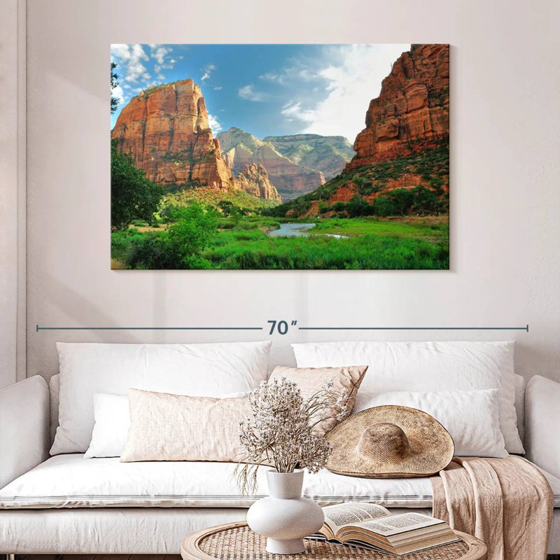 Canyons du parc national Alvord Zion, H 32 po x l 48 po
