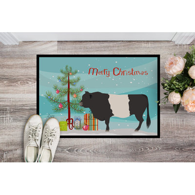 Mercedes Non-Slip Christmas Outdoor Doormat