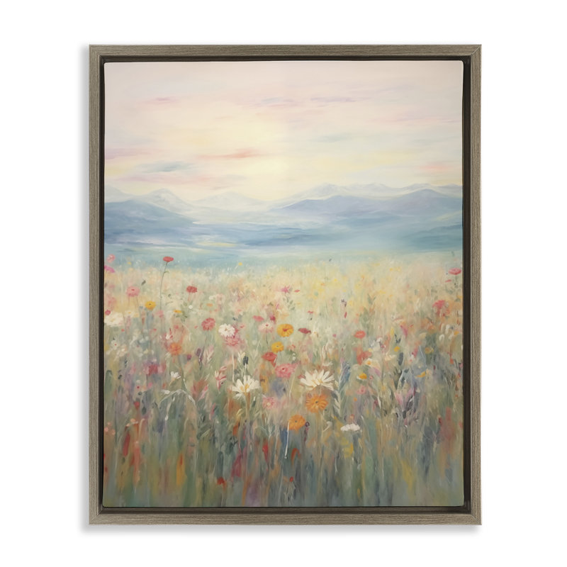  Art mural sur toile Floater, Cadre flottant orme Montalcino, H 21 po x l 17 po