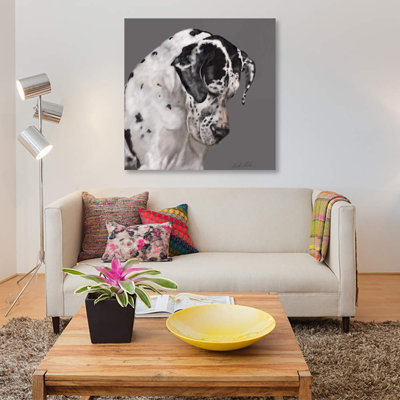 «Great Dane» par Vicki Newton - reproduction d'art sur toile tendue avec châssis