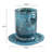 Channeled Blue Swirl Resin Kiddush Cup-589574405